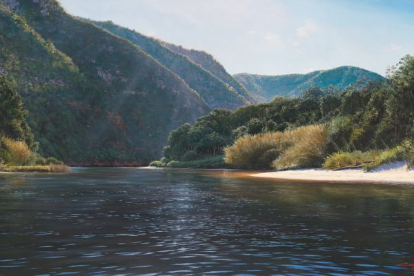 Keurbooms river, Plettenberg Bay II painting