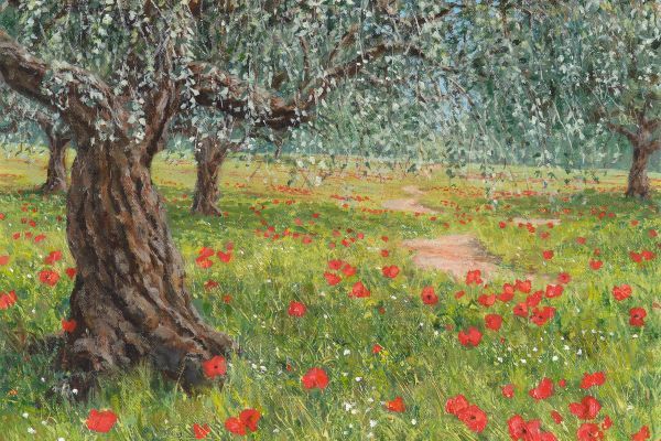 The Olive Grove painting