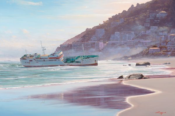 Clifton Shipwreck painting