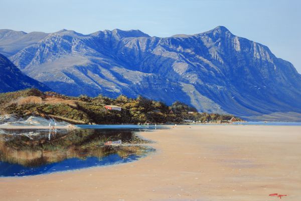 Hermanus Lagoon, Morning painting