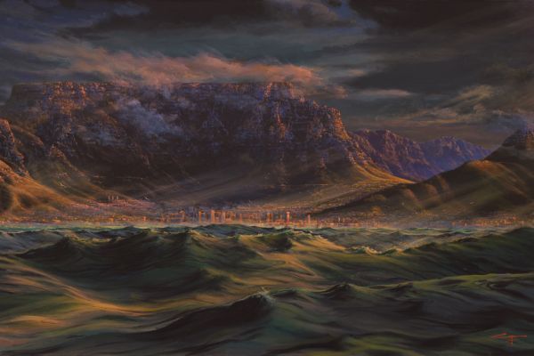 Cape of Storms, Table Bay painting