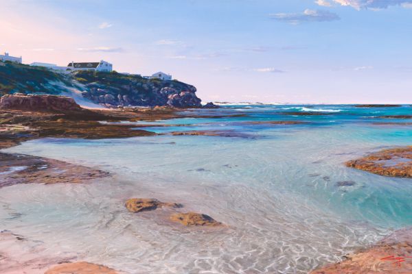 Roman Beach, Arniston painting