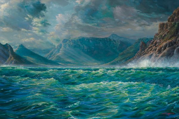 Cape Of Storms, Houtbay painting