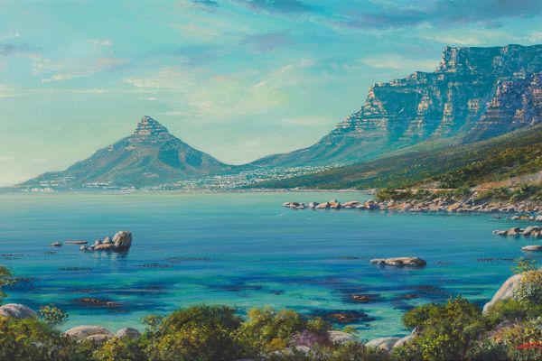 Lions Head from Twelve Apostles painting