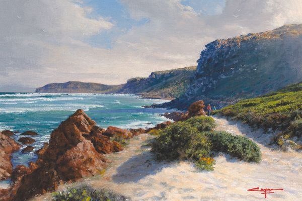 Robberg Afternoon Stroll, Plettenberg Bay Painting