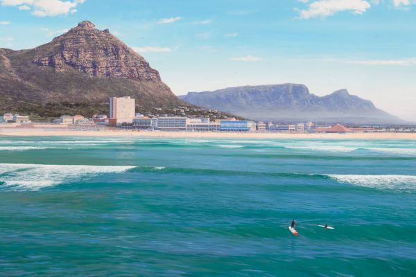 Surfer's Corner, Muizenberg painting