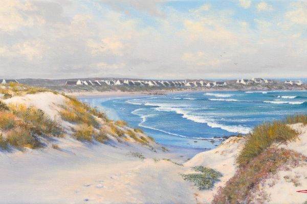 View From The Dunes, Gonnemanskraal, Jacobsbaai, West Coast painting