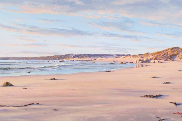 Next Beach Along, Gonnemanskraal, Jacobsbaai painting