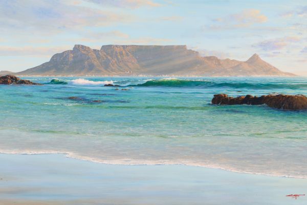 The Last Rays, Table Mountain painting