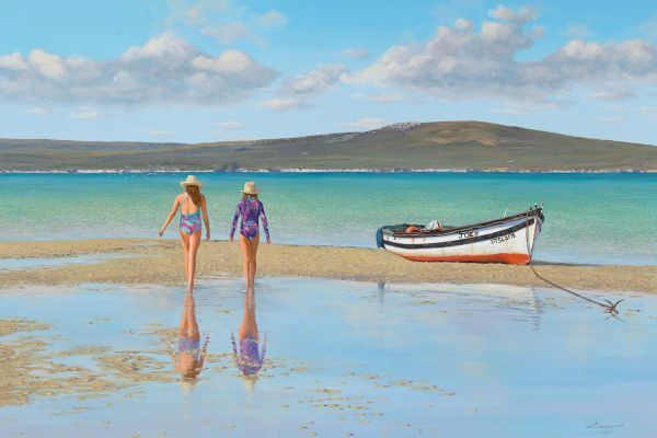 The Two Sisters, Churchhaven painting