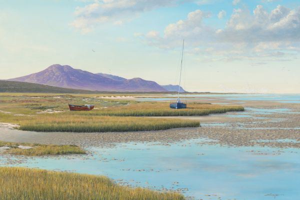 Stranded Boats, Churchhaven painting