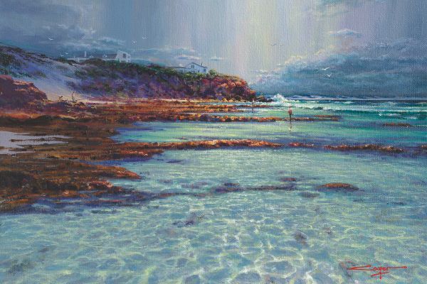A Break In The Weather, Arniston painting